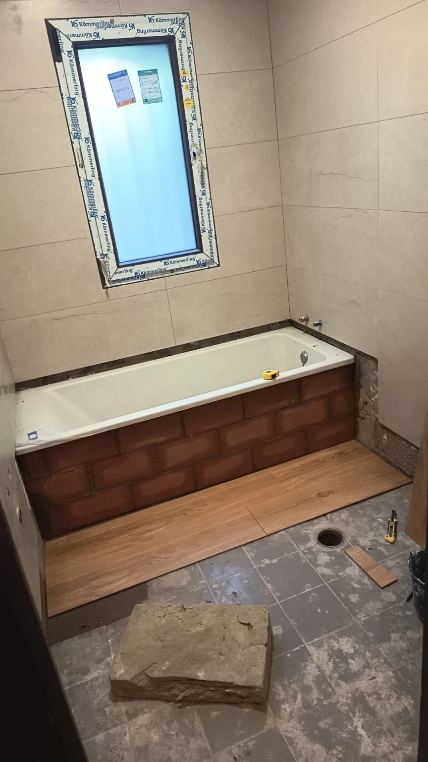 Instalación de bañera